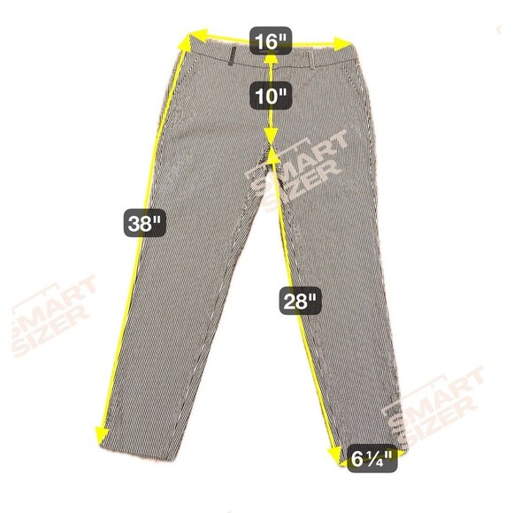 Peserico seersucker pin striped ankle  pants Italian size 48/ US Sm-Medium - Picture 12 of 13